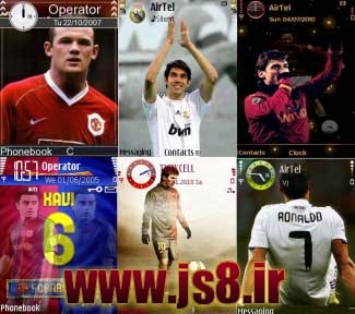 دانلود تم مسی رونالدو ژاوی توتی رونی کاکا
